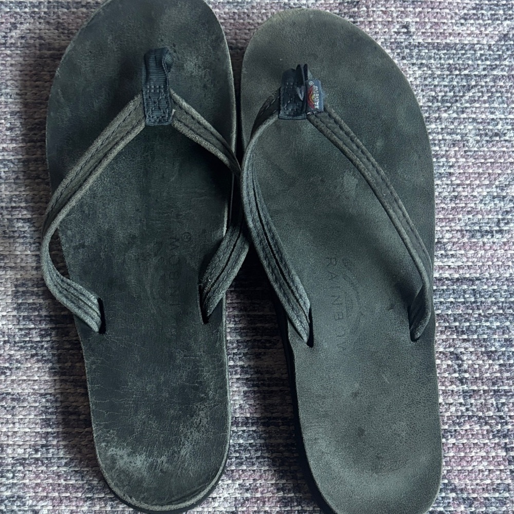 Rainbow Flip Flops